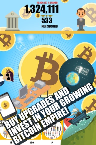 Bitcoin Miner: Clicker Empire screenshot 2