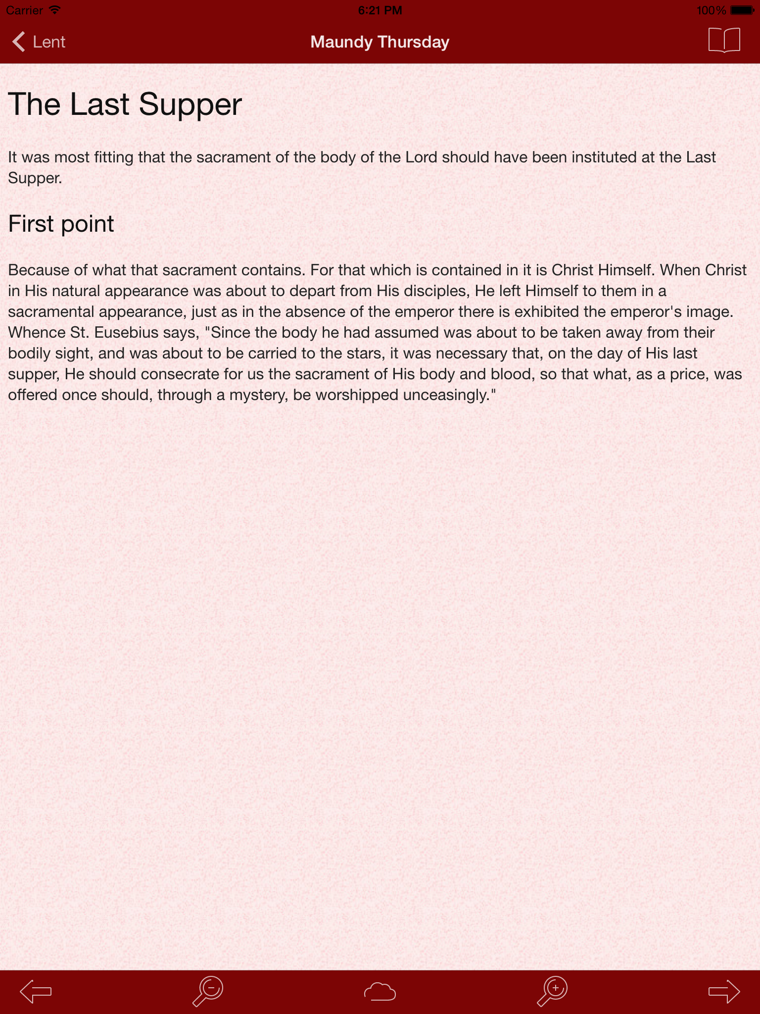 Lent Lite: Catholic Meditations for Lent by St. Thomas Aquinas screenshot 10