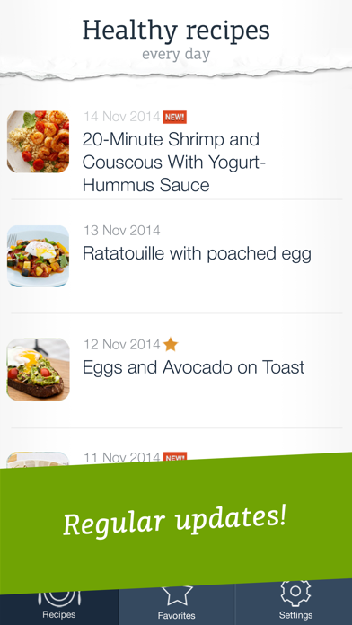 Healthy Recipes - quick and easy meals for a well-balanced diet Screenshot