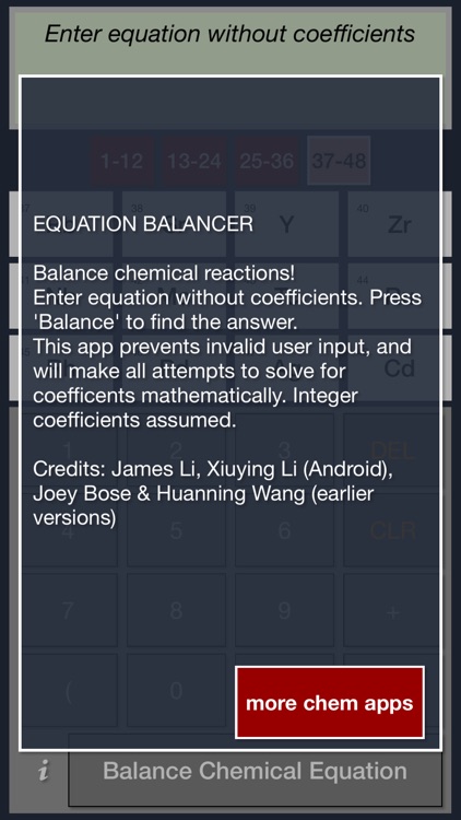 Chemistry Equation Balancing Calculator screenshot-4