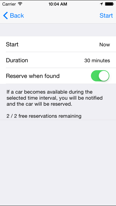Screenshot #2 pour CarIsNear for car2go