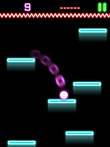 Screenshot #4 pour Rock Hero Drop in glowing light shaft scrolling at speed
