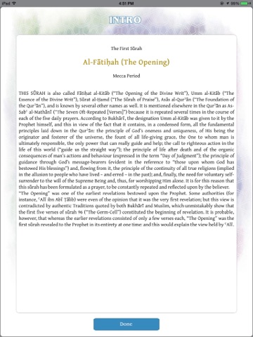 Message of the Quran Lite- Muhammad Asad's monumental translation and commentary iPad screenshot 5 - Education app
