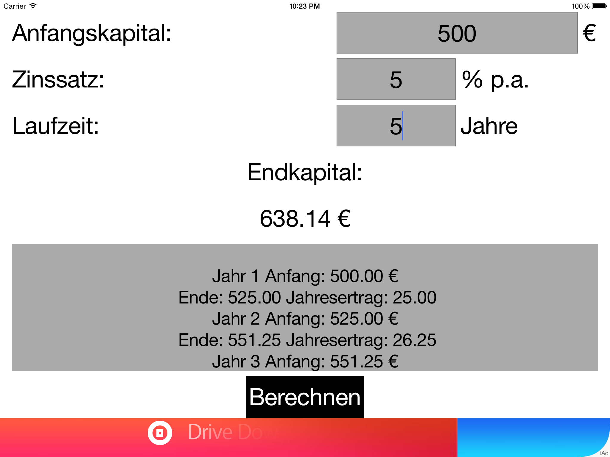 IsI Zinseszins-Rechner