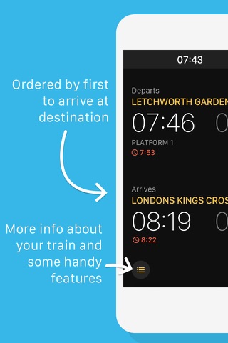 FastTrain – Train Times for Commuters screenshot 3