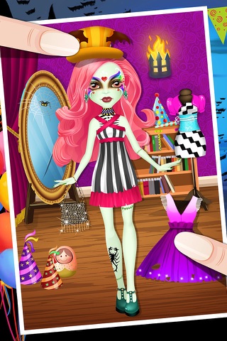Monster Girls Makeover - Highschool Fashion Salon Game screenshot 2