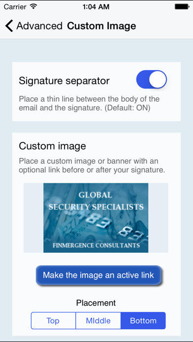 Email Signature Pro Screenshot