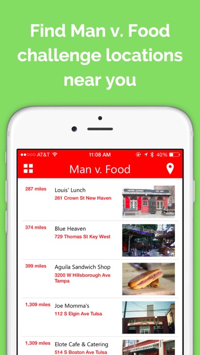 Locator for Man vs Foodのおすすめ画像1