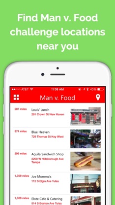 Locator for Man vs Food screenshot 1