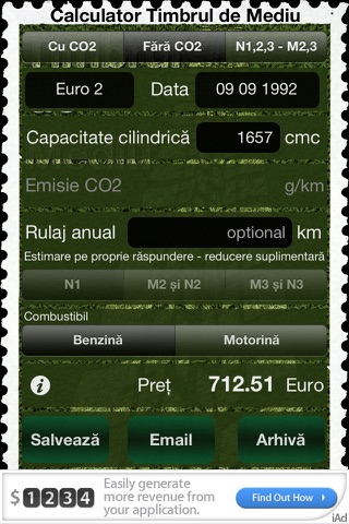 Calculator Taxa Auto - Timbrul de Mediu 2013 screenshot 2