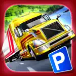 Trailer Truck Parking with Real City Traffic Car Driving Sim App Support