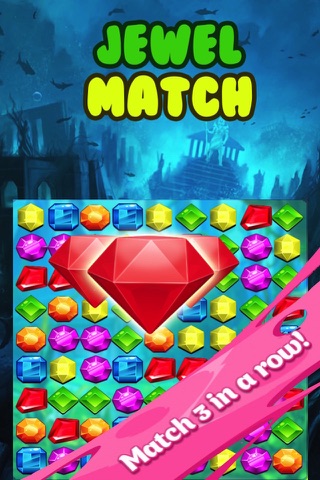 Jewel Match Fun HD-The Best Match 3  Puzzle game for kids and girls screenshot 2