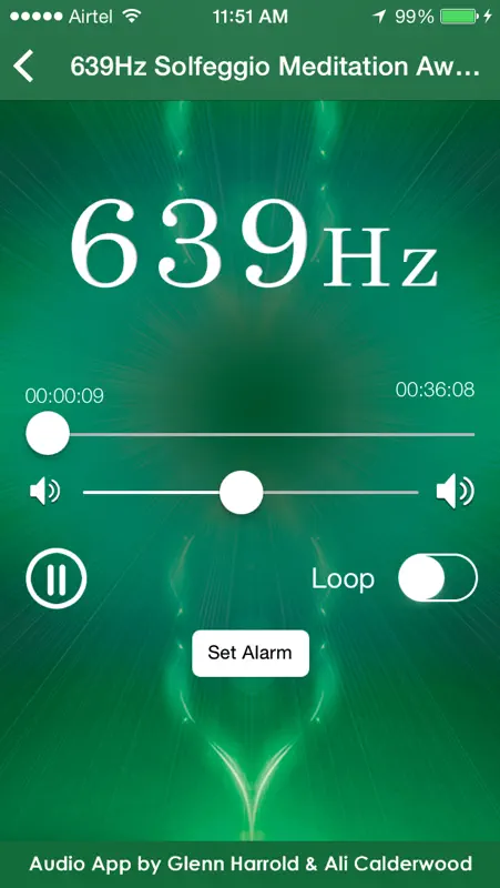 639hz Solfeggio Sonic Meditation by Glenn Harrold & Ali Calderwood screenshot 2 of 5
