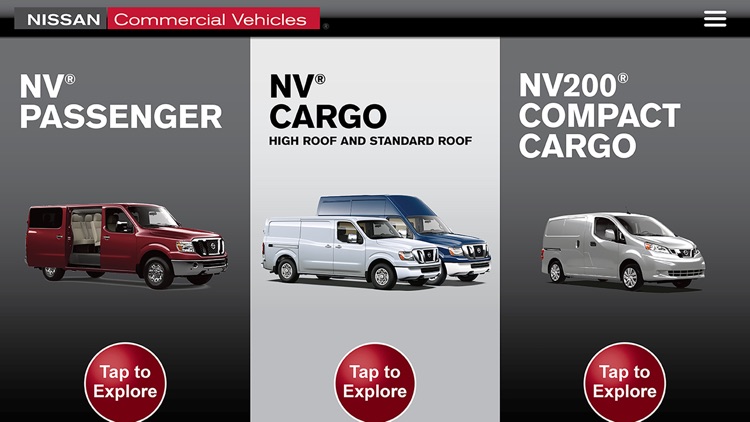 Nissan Commercial Vehicles Showroom app