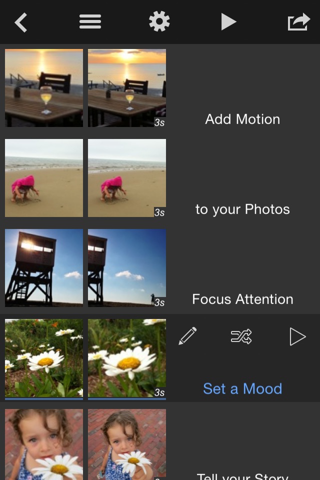 PhotoMotion screenshot 2