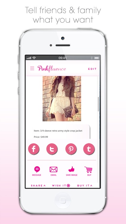 Pinkfluence - A girl's shopping wish list!