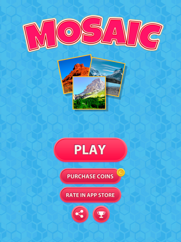 Mosaic - trivia image quiz and word puzzle game to guess words by small parts of images iPad screenshot