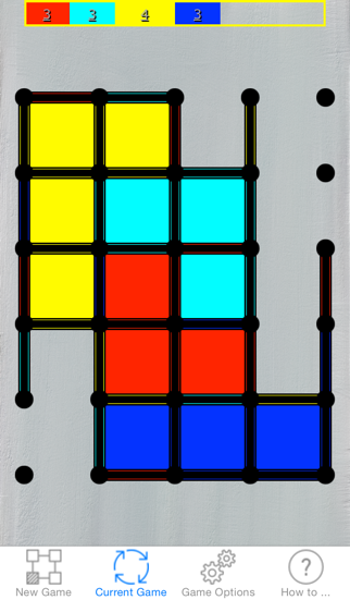 Screenshot #2 pour Dots & Boxes - with Triangles & Hexagons, Coins & Strings