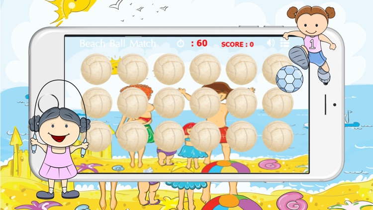 Beach ball match for good training kids