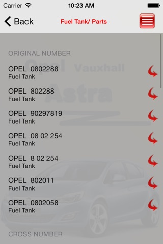 Запчасти Opel Astra screenshot 4