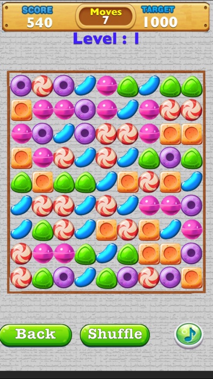A Candy Crunch Match Three Puzzle Deluxe