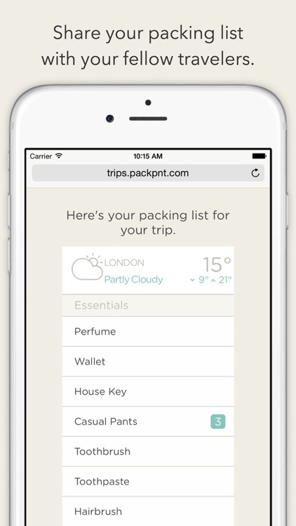 PackPoint Travel Packing List screenshot-3