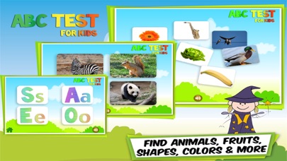 Screenshot #1 pour ABC Test for Kids: Apprendre l'Anglais: Trouver des animaux, lettres, chiffres, fruits, légumes, formes, couleurs et objets - Libre gratuite