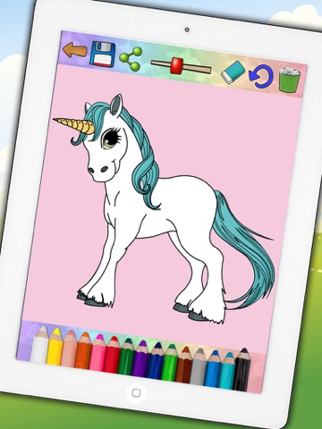 Screenshot #5 pour Licornes et poneys – dessins à peindre et livre à colorier