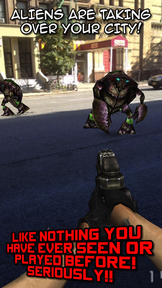 #5. Aliens Everywhere! Augmented Reality Invaders from Space! FREE (iOS) Podle: Useless Creations Pty Ltd