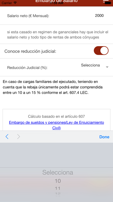 How to cancel & delete Calculo de embargo de salario from iphone & ipad 2