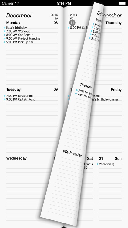 Week Agenda Ultimate