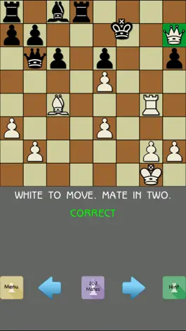 Game screenshot 202 Chess Mate in TWO - 101 Chess Puzzles FREE hack