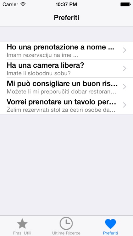 PortosDicty frasi utili italiano-croato con audio madrelingua / Koristne italijansko hrvatske fraze screenshot-4
