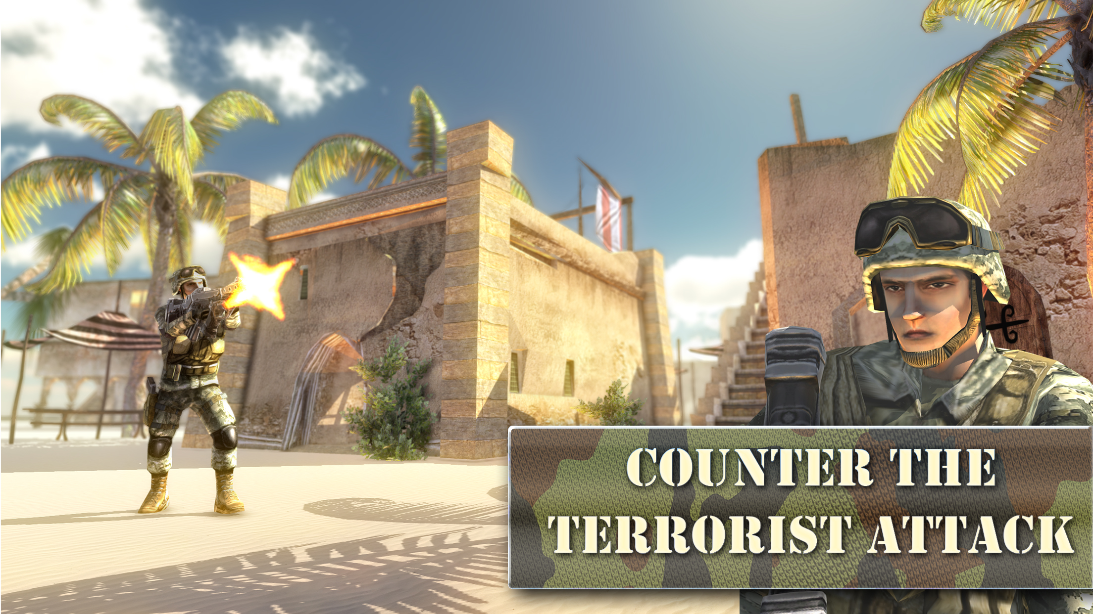 Army Gun Battle - Desert War Free screenshot 5