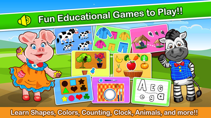 Kids Zoo Puzzle Learning Games - my endless pre-school and alphabet home play games for toddlers