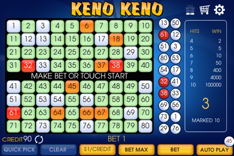 Keno Casino screenshot 2