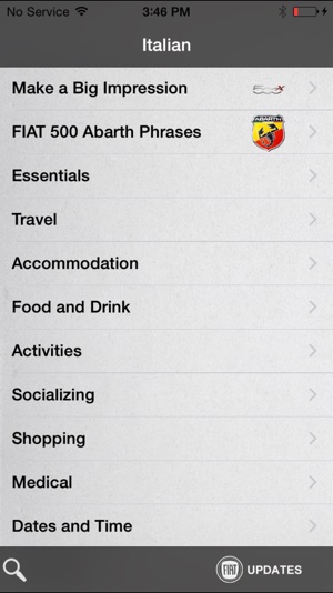 FIAT® Italian Phrasebook