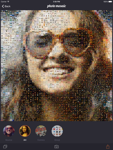 Screenshot #4 pour Photo Mosaic - touch and turn your selfie into a masterpiece and create amazing mosaics