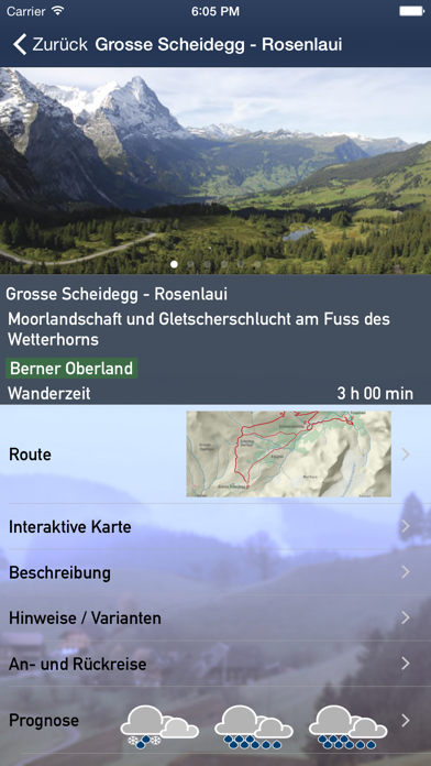 Genusswandern Schweiz Screenshot