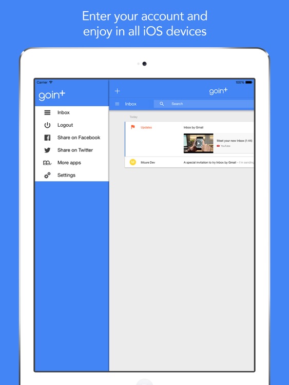 GoIn+ for Google Inbox: for iPad screenshot-4