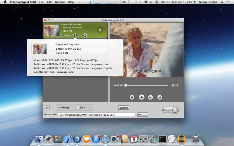 Screenshot #2 pour Video Merge & Split