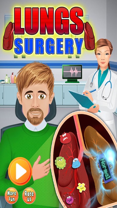Screenshot #1 pour Lung Surgery Doctor - Hospital Game