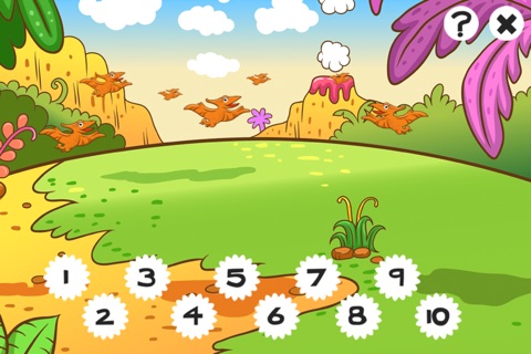 123 Count & Learn Number-s To Ten With Dino-saurs Education-al Game-s without Ads, No Ad-vertise-ment screenshot 4