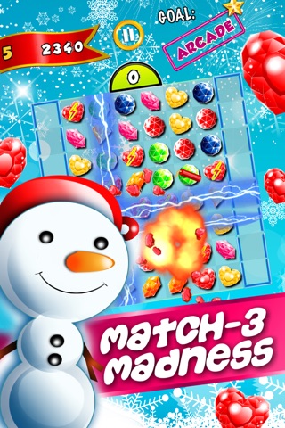 Winter Blitz Match-3 - harvest sweetest star candy-es and angry juice heroes swap free screenshot 2