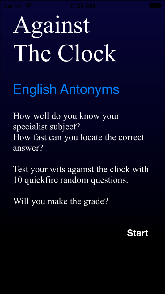 Against The Clock - English Antonyms - 4.0 - (iOS)