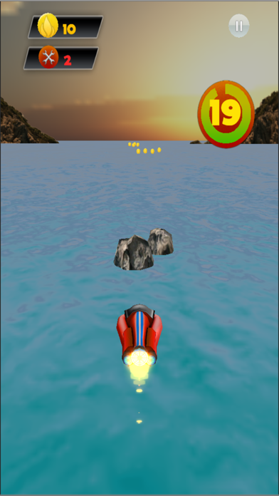 Screenshot #1 pour Jet Boat Rush Survival 3d jeu étonnant