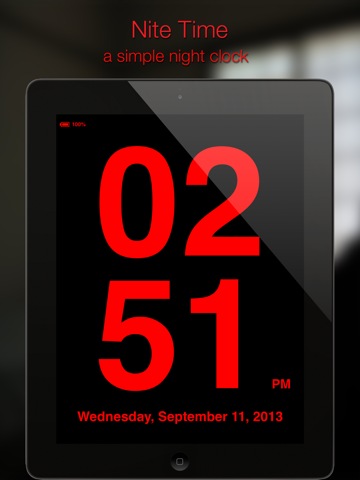 Screenshot #4 pour Horloge de Nuit - Nite Time - une horloge de nuit simple pour votre table de chevet - night clock flashlight