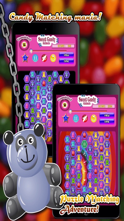 Sweet Candy Animals ~ Match the Sweet Animal-s to Crush them and Win!