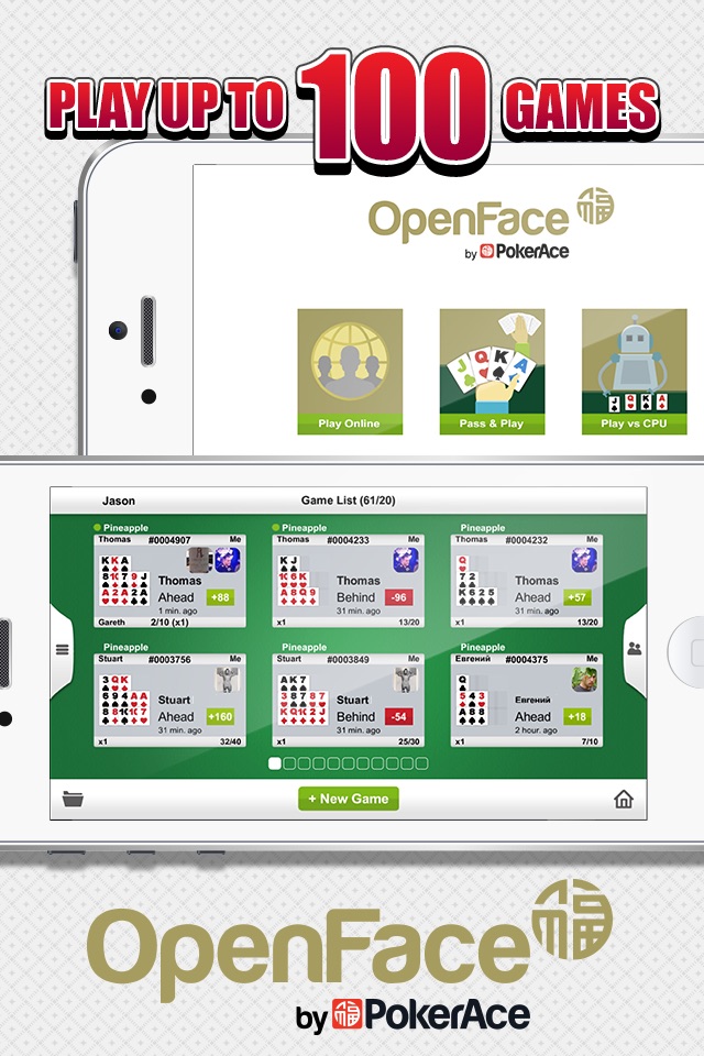 Open Face by PokerAce screenshot 2