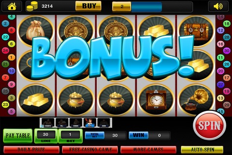 Awesome Best Classic Gold Coin Treasure Slots screenshot 4